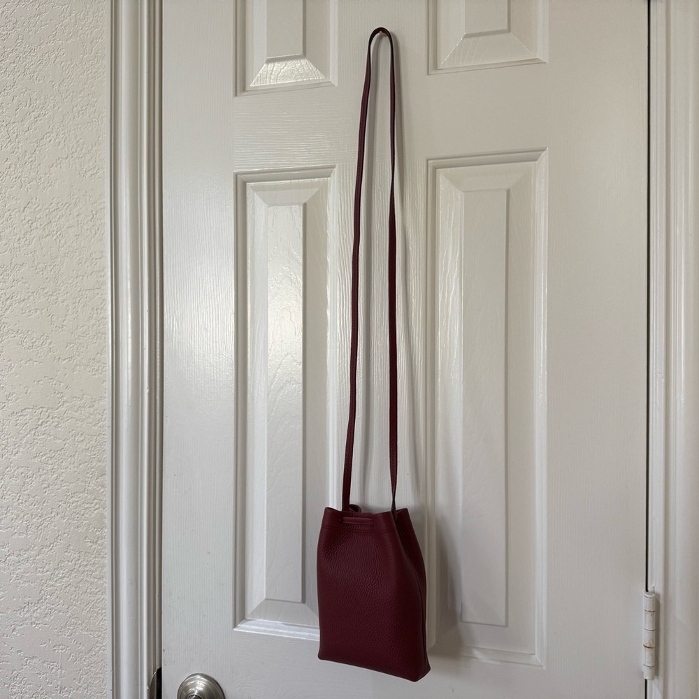 Strathberry Osette Midi Pouch - Oxblood - Picture 7 of 10